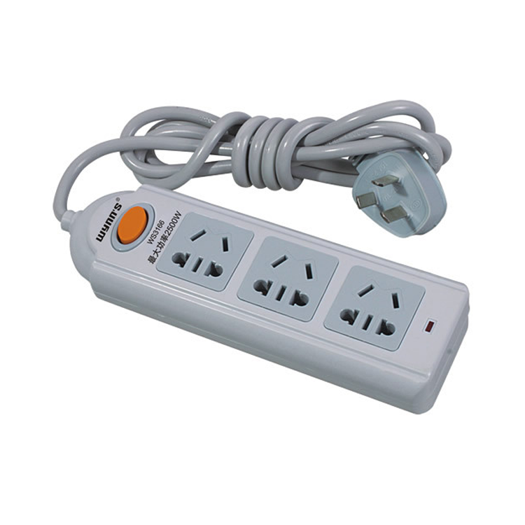 Wei LEGACY brand multi-function power outlet row plug row wiring plug board 1 8 meters 3 meters line 10A WS3166
