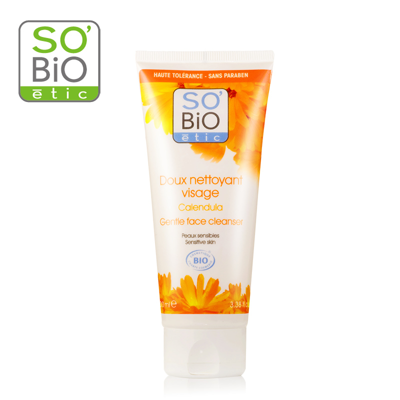 sobio诗蓓欧金盏花洁颜啫喱100ml 舒缓敏感肌肤修护洗脸洁面啫喱