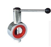 304 stainless steel sanitary level pair clamp butterfly valve 10P sanitary level disc valve food grade butterfly valve DN32-DN125