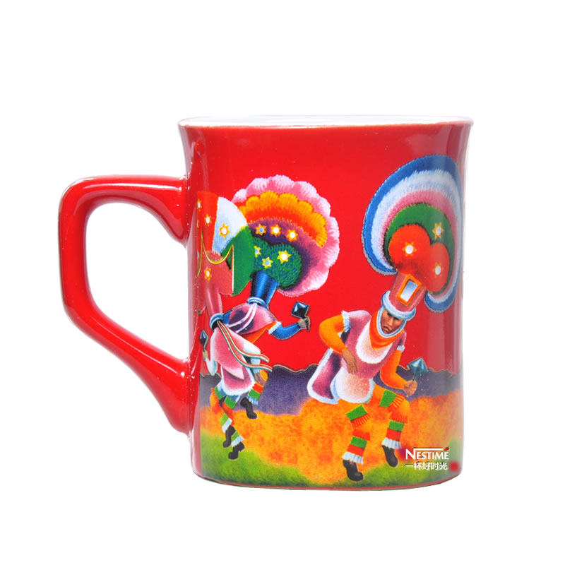 Nescafe cup Classic red cup American Nescafe Mexican Oaxaca style cup