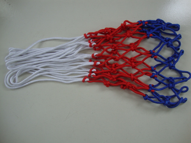 Limited time special price polylene basketball network 3 color standard basketball network wholesale price