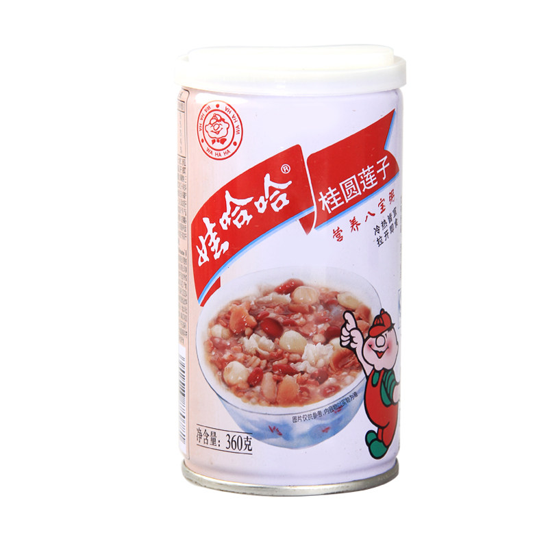 【天猫超市】 娃哈哈桂圆莲子八宝粥360ml/瓶方便素食 零食小吃