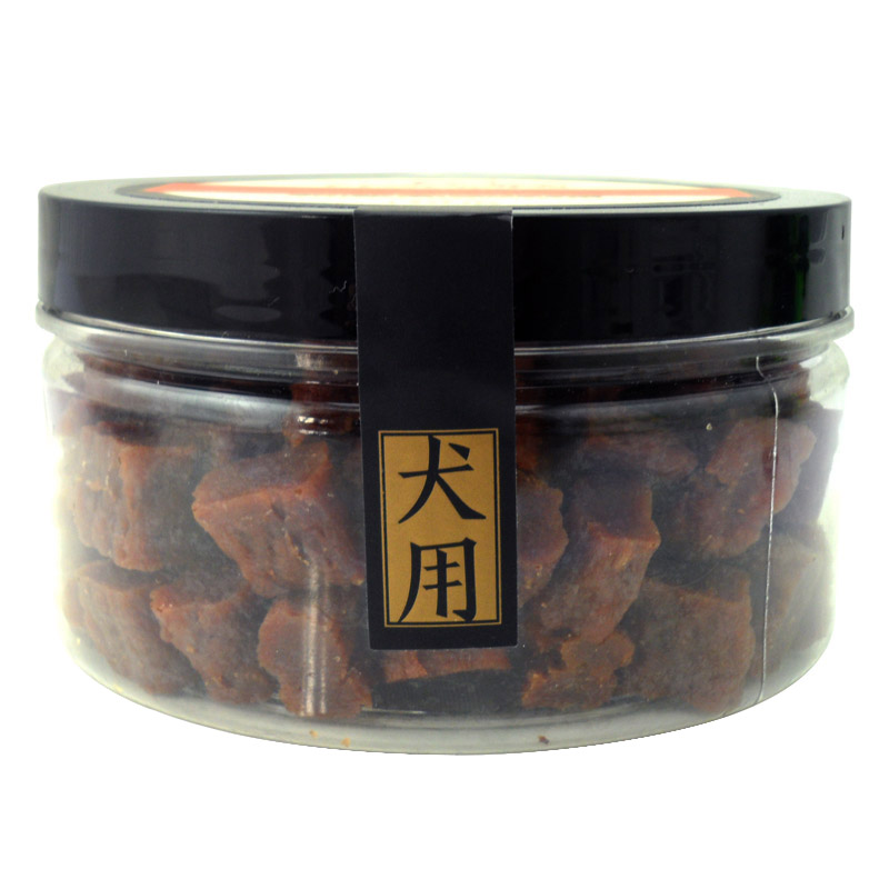 波奇网宠物狗零食路斯犬用原味牛肉粒180g训练奖励狗零食磨牙肉干