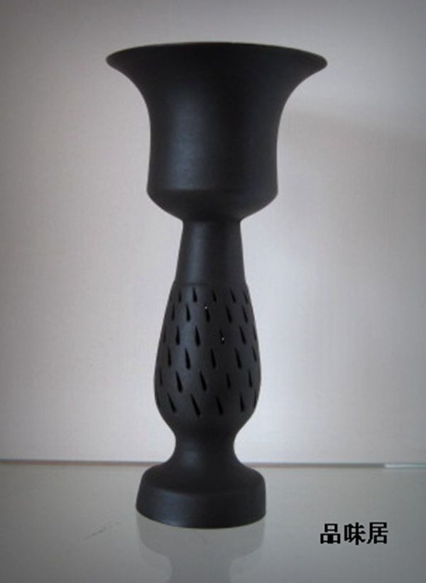 Business handicraft gift home decoration ceramic vase Rizhao specialty black pottery (standard eggshell pottery)