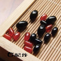 Special DIY bracelet Necklace Beaded silver accessories Red Agate Black Agate rice beads Olive loose beads Semi-finished spacer beads