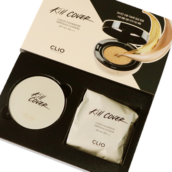韩国正品 Clio/珂莱欧 水光安瓶气垫BB粉底霜送替芯套盒 美白遮瑕