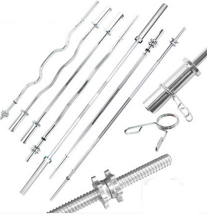 1 2 1 5 1 8 2 2m Electroplated barbell sheet Weightlifting barbell set Barbell pole Straight rod Curved pole Olympic pole