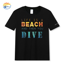 Lion Air Holiday Limited Edition Cotton Leisure Diving Travel Theme T-shirt Commemorative Shirt