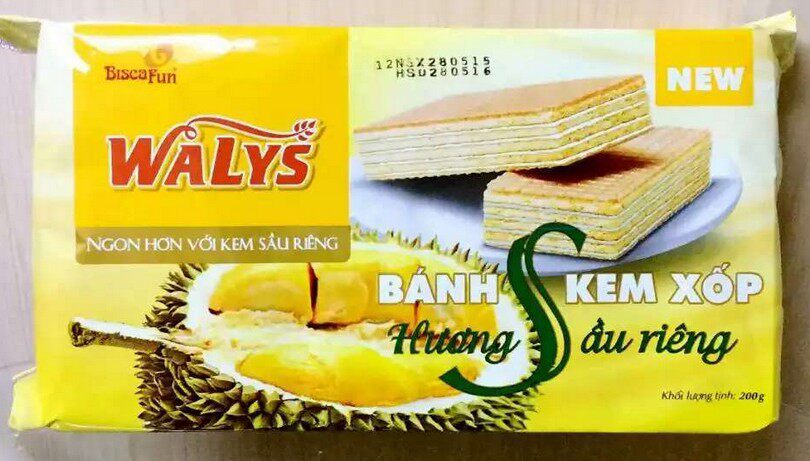 New packaging authentic Vietnamese WALYS Cookies Intense scent of durian taste 200g * 20 boxes-Taobao