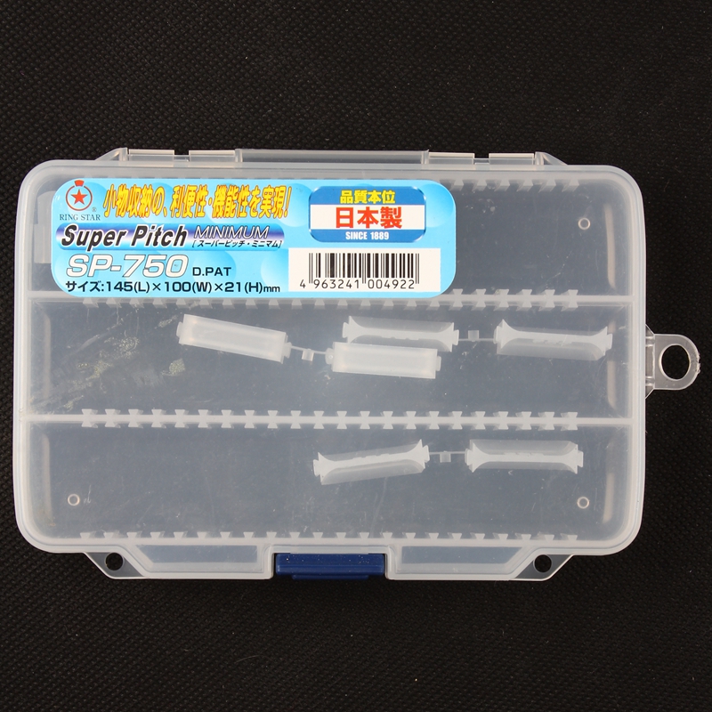 Original dress Japanese import RING STAR environmentally friendly and anti-fall parts box SP-750 Containing Box Kit Fish Bait Box