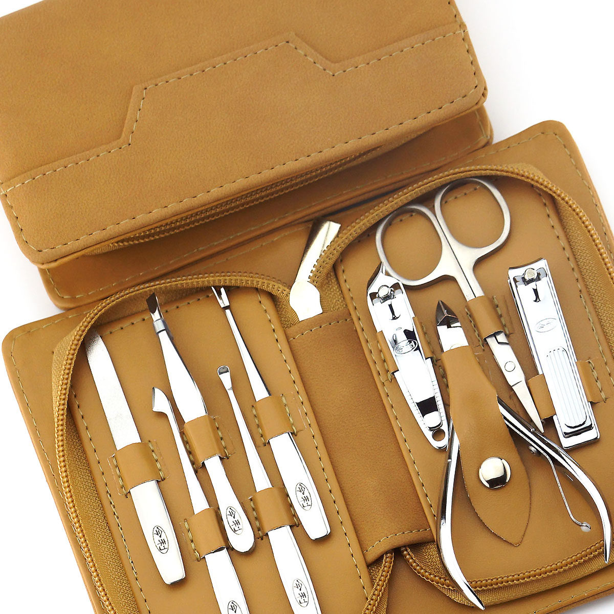 Nail Art Tool Set Imali Nail Clippers Nail Clippers Handbag Nine Piece Set Bright H-5