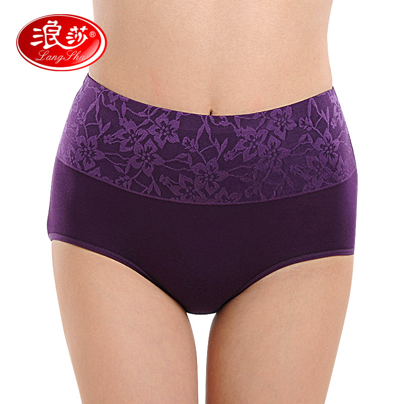 Lady Romana High Waist Mother Shorts Cotton Stalls Bamboo Fiber Mid-Aged Mid-Waist Closets Big Size Fat MM Triangle Briefs