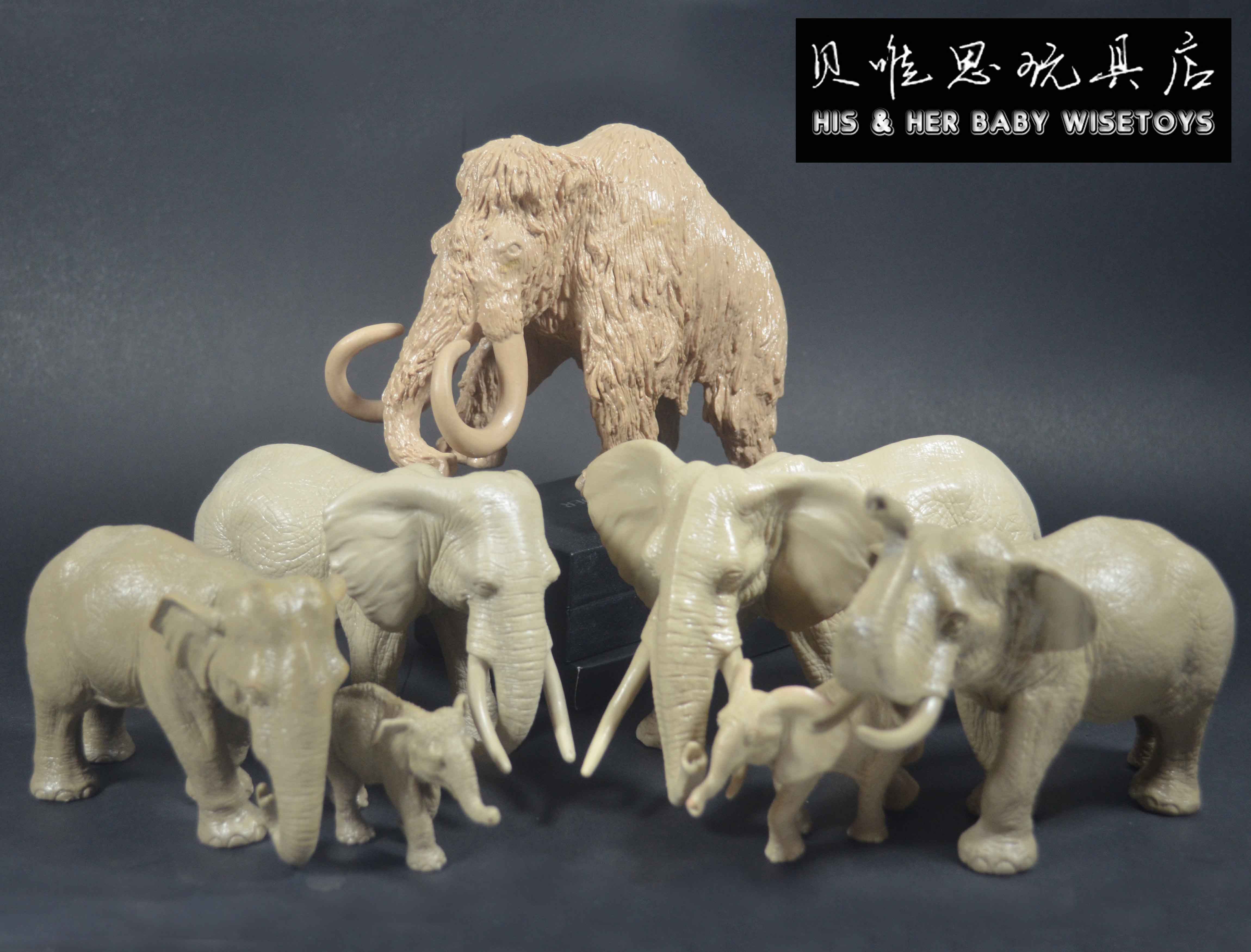 Single sale Asian elephant African elephant 2015 new export to Germany foreign trade bulk simulation animal white model