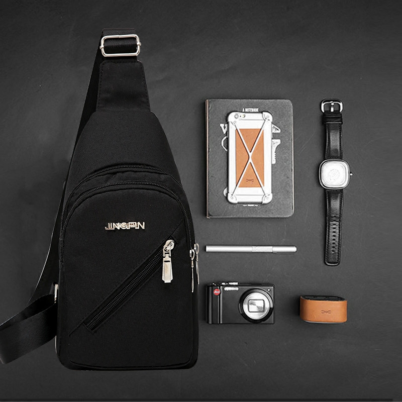 Chest bag men's Korean style trendy shoulder bag student outdoor men's Messenger bag men's sports small backpack casual bag waist bag