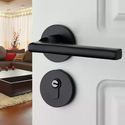 Black door lock (double door lock, door lock, various types of handles, various colors
