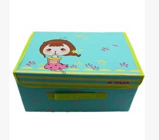 Baoqiao Crest cute cartoon girl lollipop storage box storage box finishing box * weight 300g - Taobao