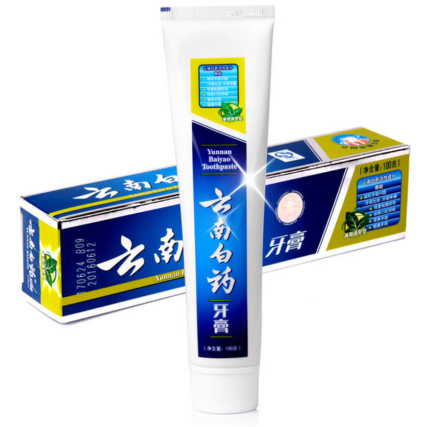 云南白药牙膏 100g/支 薄荷清爽型 清新口气 除口腔异味