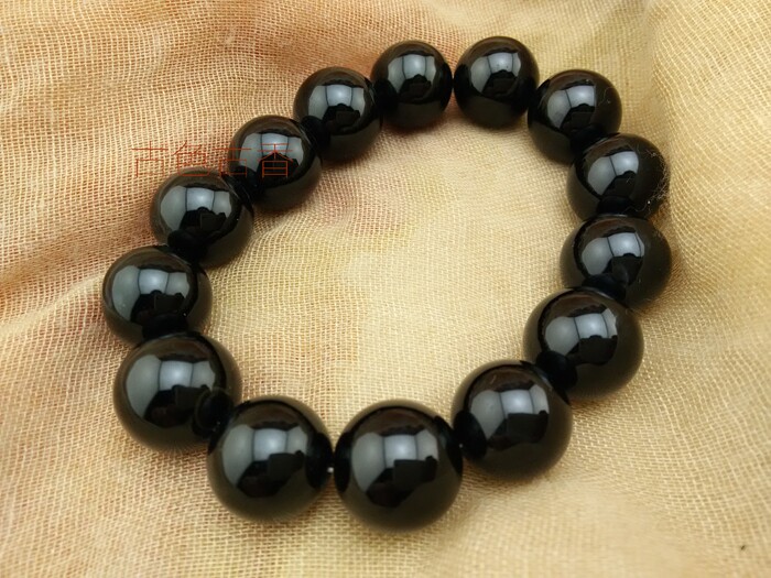 Black onyx hand clasp women's crystal jewelry men's men's jewelry bracelet Buddha beads men's jewelry couple atmosphere