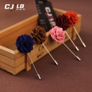 Hoa dài trâm cài pin khóa áo trâm cài vải cao cấp Anh váy phụ nữ tây