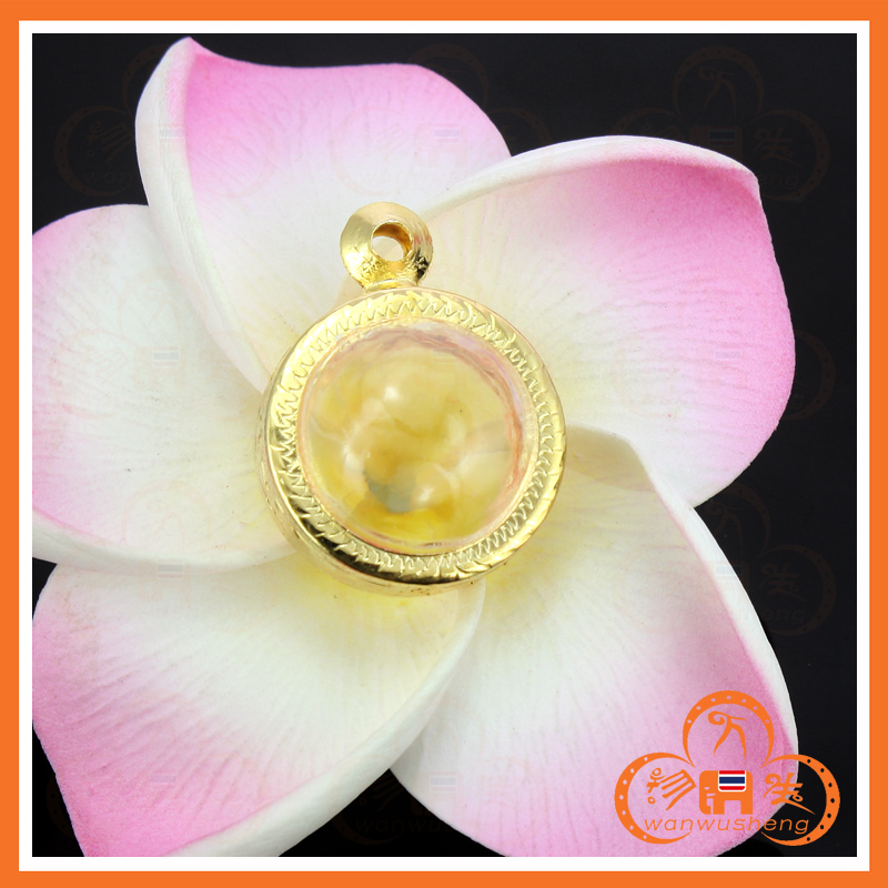 All things live Thai Buddha brand 18K gilt carved spherical shell Tiger holding sugar Buddha beads rune bead necklace