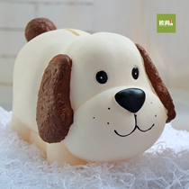 Creative cute large super cute Xiao Dog piggy bank Cartoon sheep Meng Meng Cow piggy bank Panda coin can gift