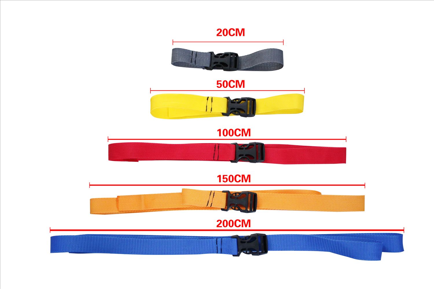 2.5CM Color Strap Strap Strap Outdoor Backpack Strap Nylon Backpack Buckle Belt WearAble Tent Accessories