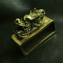 Broken Bronze Gg Out Pure Copper Tap Belt Ring Girdle Circle Brass White Brass Individuality Leather Strap Ring 35 35 38 40