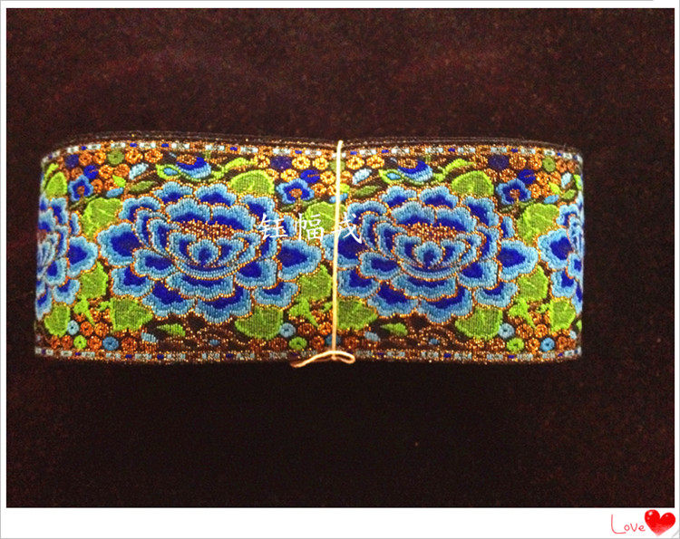 Exquisite lace jacquard weaving bandwidth 6 8cm the most dazzling ethnic minority style DIY accessories clothing accessories accessories accessories