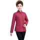 Áo bà mẹ trung niên tải xuống áo khoác cotton nhỏ cotton 2018 mới mùa đông vú sữa tải áo khoác cotton nhẹ áo sơ mi nữ trung niên đẹp Phụ nữ cao cấp