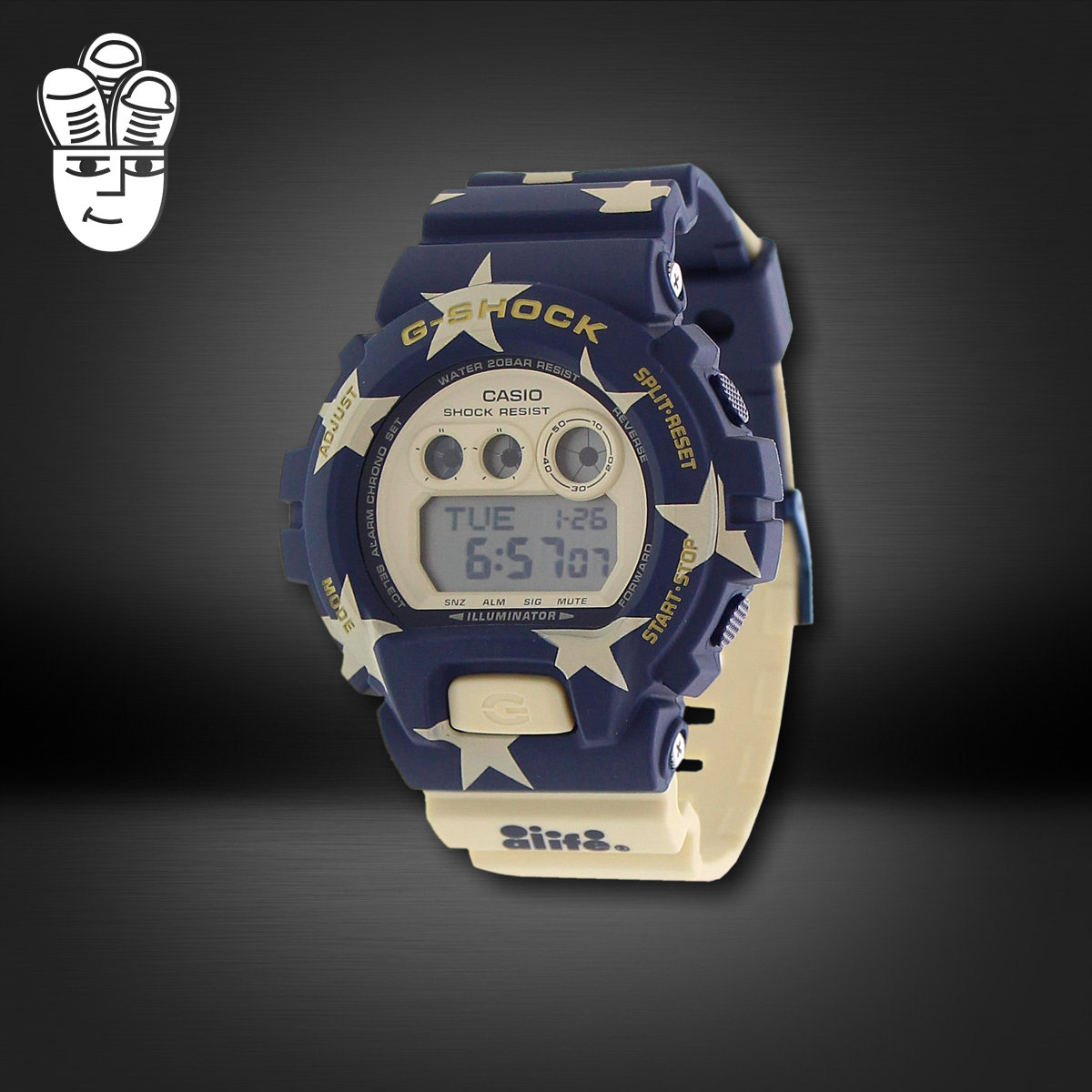 Casio G-Shock The 6900 卡西欧男子潮流手表 时尚防水防震腕表