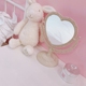 Cô gái cửa hàng bách hóa Châu Âu tình yêu hai mặt gương trang điểm di động máy tính để bàn vanity gương dorm vẻ đẹp công chúa gương - Thiết bị sân khấu đèn chớp theo nhạc Thiết bị sân khấu