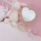 Cô gái cửa hàng bách hóa Châu Âu tình yêu hai mặt gương trang điểm di động máy tính để bàn vanity gương dorm vẻ đẹp công chúa gương - Thiết bị sân khấu