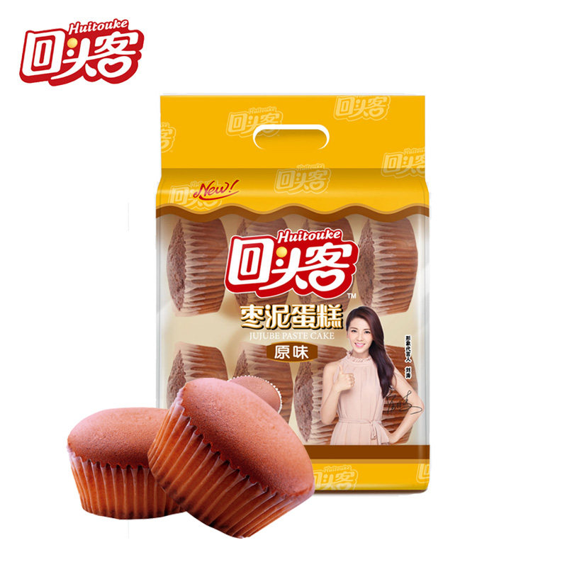 【天猫超市】回头客枣泥蛋糕200g 休闲零食糕点心原味早餐小吃