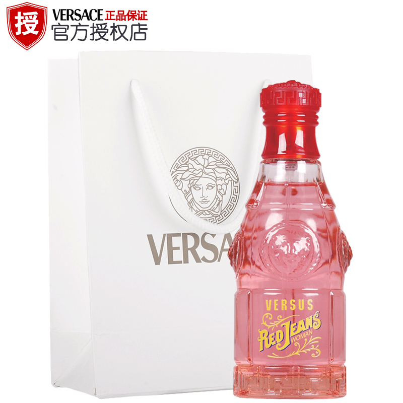 Versace/范思哲Red Jeans红牛仔女性淡香水75ml优雅清新持久