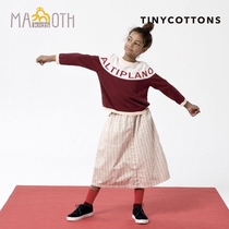 Clearance Tinycottons Childrens Knit Letter Pattern Loose Round Neck Color Pullover Sweater