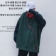 Tide thương hiệu 18FW hip-hop thư trùm đầu áo len nam và nữ khâu đôi giả hai mảnh lỏng lẻo áo gió gió BF thời trang nam Áo khoác đôi