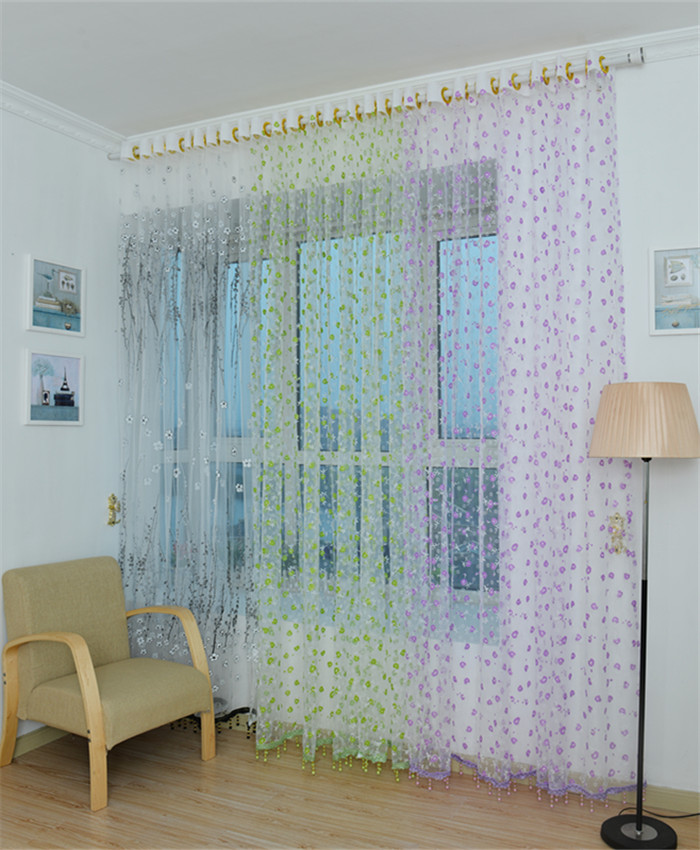 Special Price High-end Fields Garden Broken Flowers Finished Windows Fabric Art Living Room Bedroom Curtain Shading Fabric Yarn Special Price Clear Barn