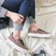Giày da báo nữ mang phong cách retro bến cảng gió sang trọng cho sinh viên chụp đường phố Phiên bản tiếng Hàn của giày ulzzang Harajuku giày thể thao nữ đẹp Plimsolls