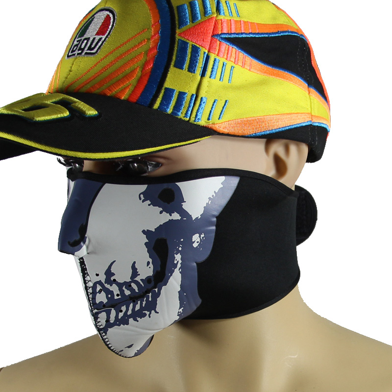 Ghost Face Mask Skulls Skull Ghost Head Mask Windproof Sunscreen Riding Microbomb Mask Rider Retro Field Equipment