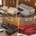 Sofa bàn cà phê kết hợp tủ TV tự hành ba món ăn bàn ăn hiện đại tối giản phòng khách hoàn chỉnh bộ bàn ghế sofa gỗ Bộ đồ nội thất