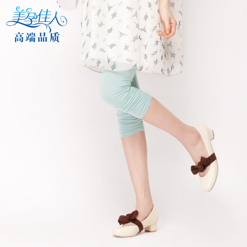 2 pregnant women's pants summer thin Capri pants summer belly pregnant women's pants pregnant women's summer clothes