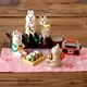 3 miếng Nhật Bản Zakka decole hoa anh đào đen mèo hedge trôi búp bê văn phòng shop bán đồ trang trí phòng ngủ Trang trí nội thất