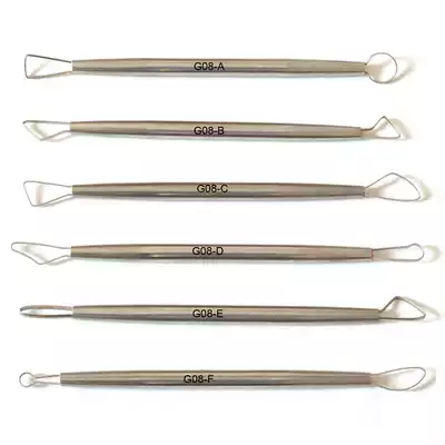 Promotional 6-piece set of stainless steel scraper clay clay art Academy special sculpture soil repair tool