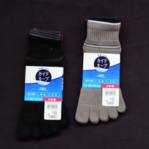 Summer five-finger socks mens cotton thin export Japan cotton quick-drying deodorant mesh breathable short tube sports toe socks