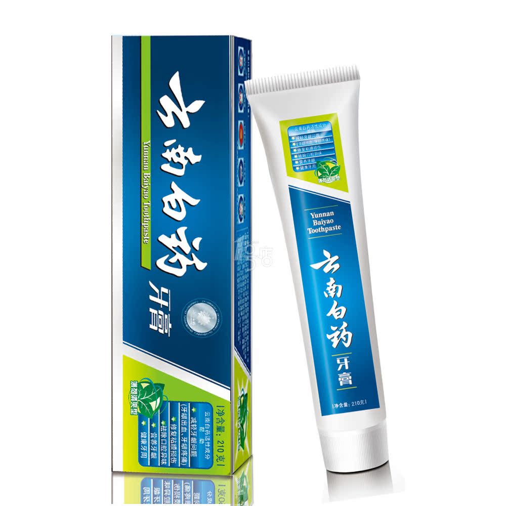 云南白药 薄荷清爽牙膏 210g