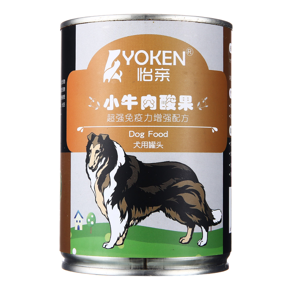 波奇网怡亲狗零食小牛肉酸果狗罐头375g免疫力增强配方泰迪狗罐头