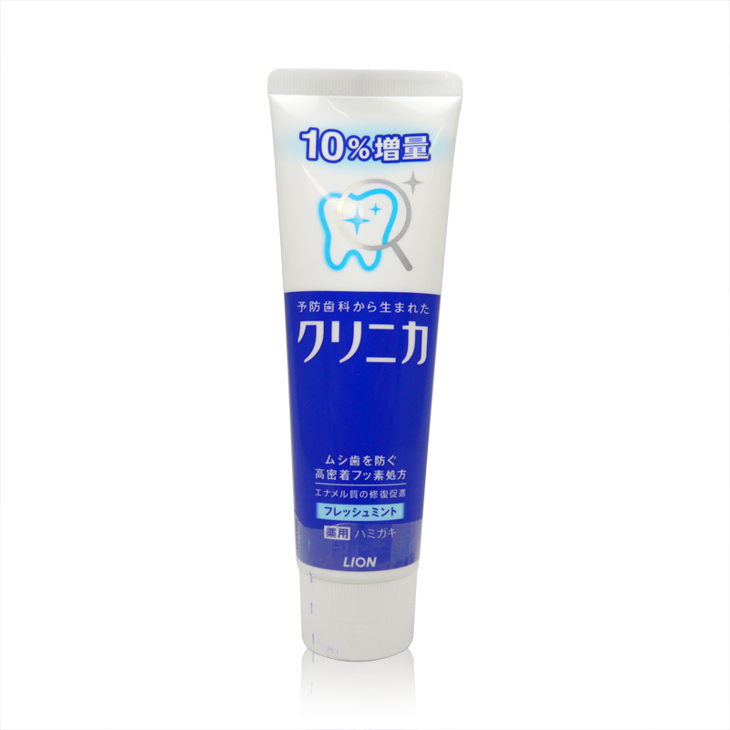 【日本直邮】LION/狮王CLINICA酵素洁净牙膏美白牙齿清爽薄荷143g