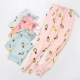 Quần pyjama nữ mùa đông quần cotton hoạt hình đan kích thước lớn lỏng lẻo phần mỏng kích thước lớn bên ngoài mặc quần nhà mùa xuân và mùa thu quần ngủ nam Quần tây