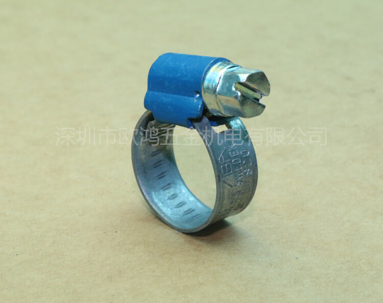 Imported Swedish ABA zinc aluminum carbon alloy steel S20 blue band clamp hose clamp W1 11-17 duct tubing