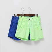 K2215 Pans Quần short cotton nguyên bản nguyên chất Quần nóng có kích thước lớn màu xanh. Xanh 0,23